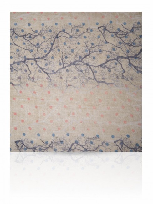Палантин Женский ZW-TREE.DOTS/OLIVE